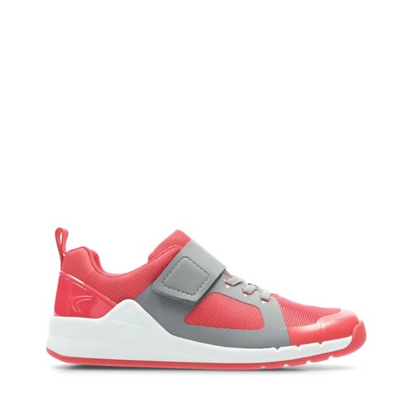 Clarks Girls Orbit Race Trainers Pink | CA-2961584